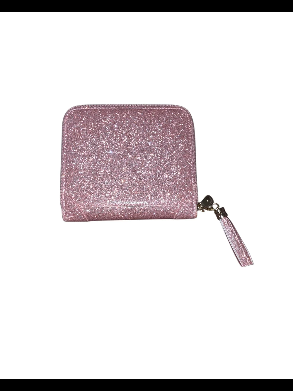 Brand New - Pink Sparkle Zip-Around Wallet